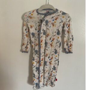 Magnetic Me Space-Themed Baby gown- Blue and White